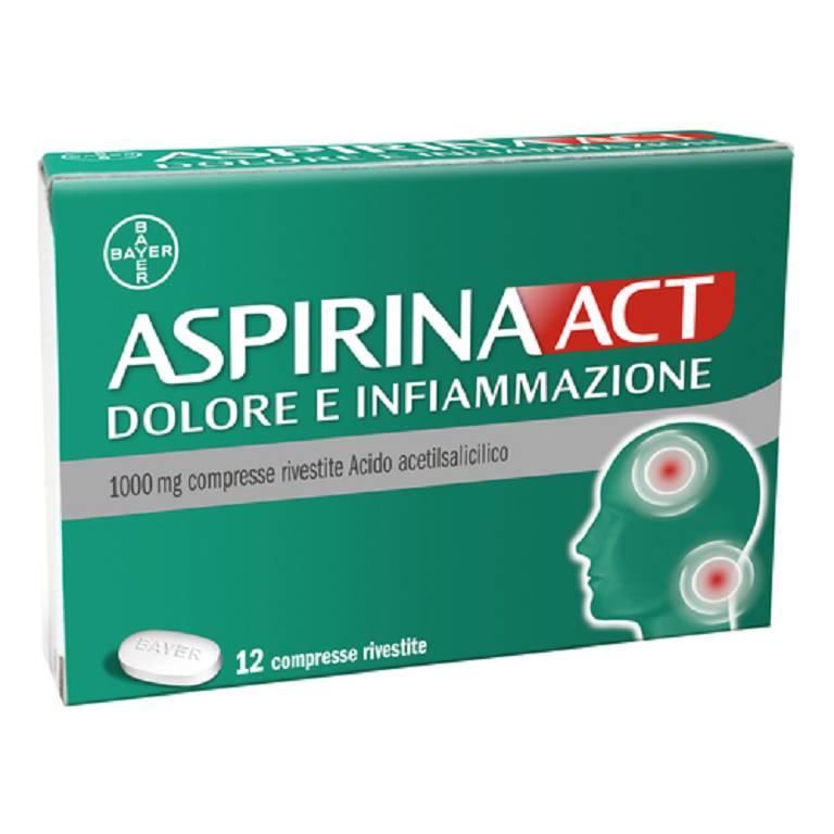 ASPIRINAACT DOL INF*12CPR 1G