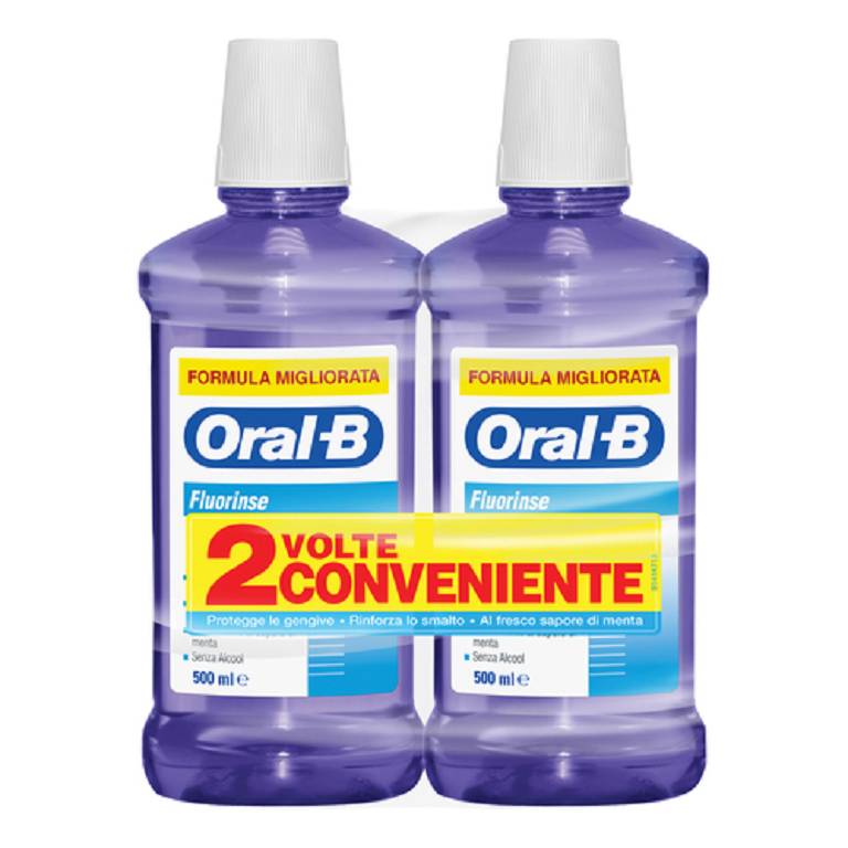 ORALB COLLUT FLUORINSE 2X500ML